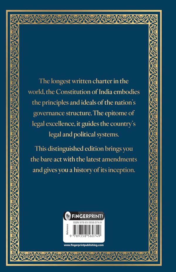 The Constitution of India (Deluxe Hardbound Edition) (Latest and Updated) Hardcover – 20 June 2023